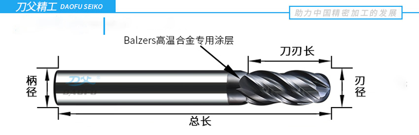 4刃合金球刀